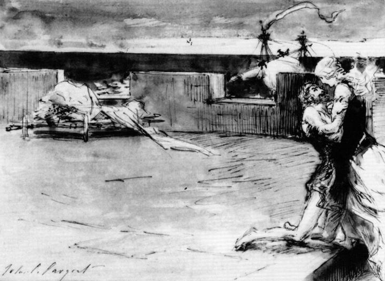 sargent's death of tristan